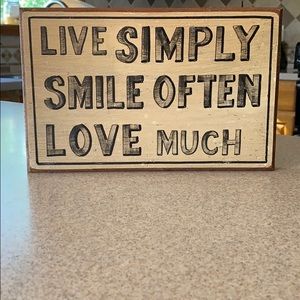 Small Wooden Sign